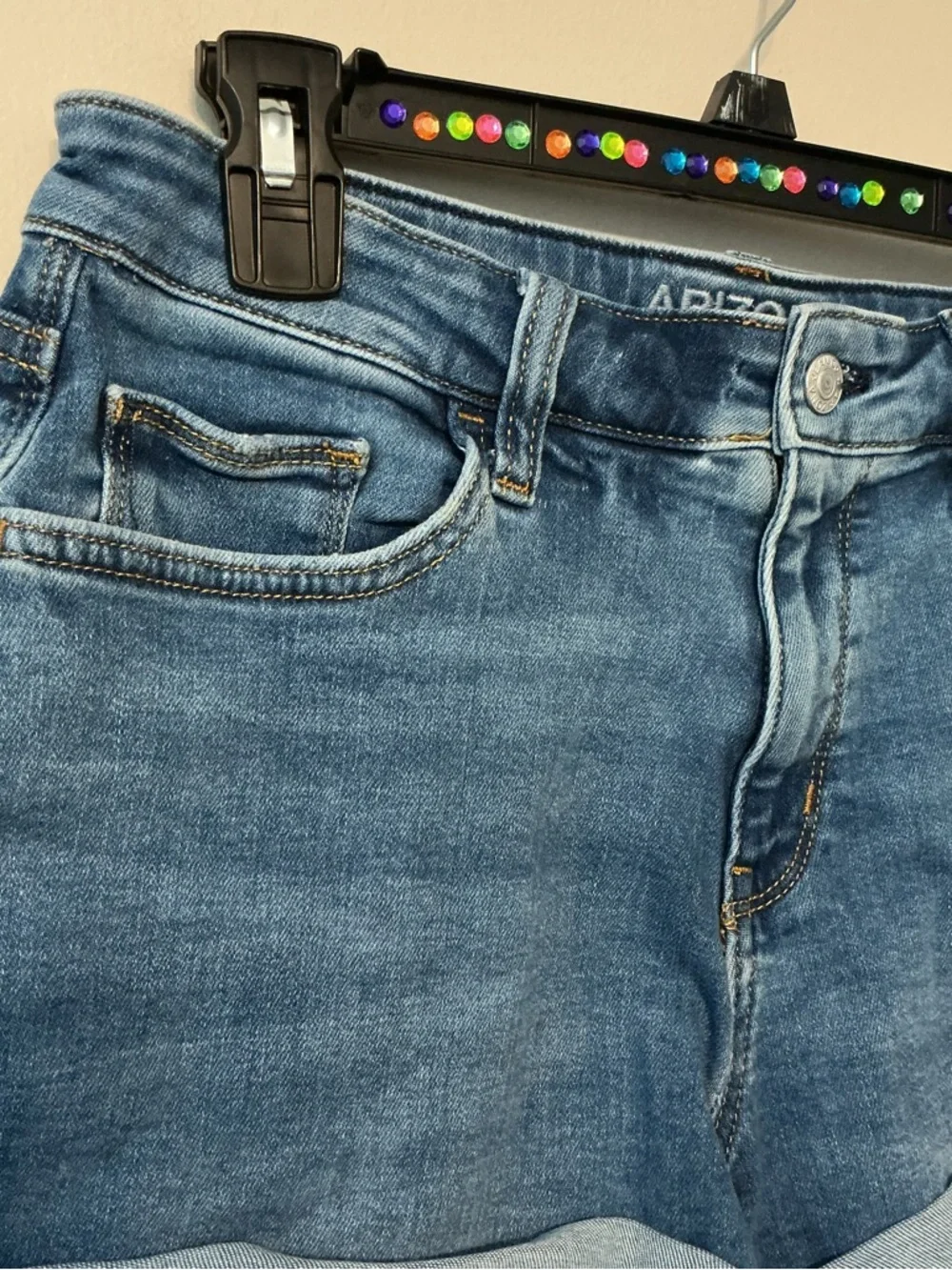Arizona Denim Shorts W/Fold